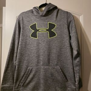 Under Armour Gray Hoodie for Boys/Loose COLDGEAR